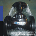 Cast Iron Body Rubber Lining Weir Type Diaphragm Valve